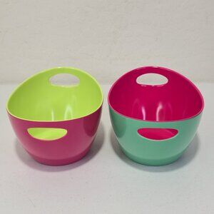 2 Edible Arrangements Bowls Vibrant High Contrast Color 100% Melamine